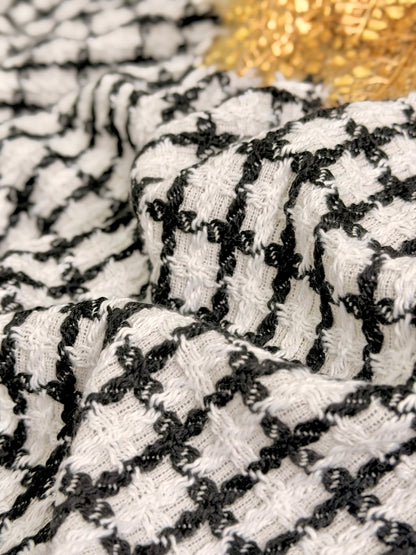 Tweed Monochrome Grid