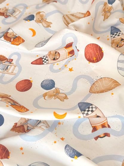 Cotton Twill Space Friends