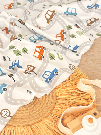 Cotton Twill Tiny Roads