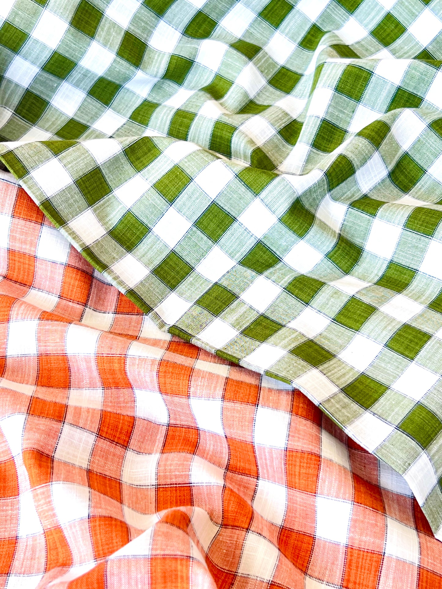 Printed Linen Checks 05