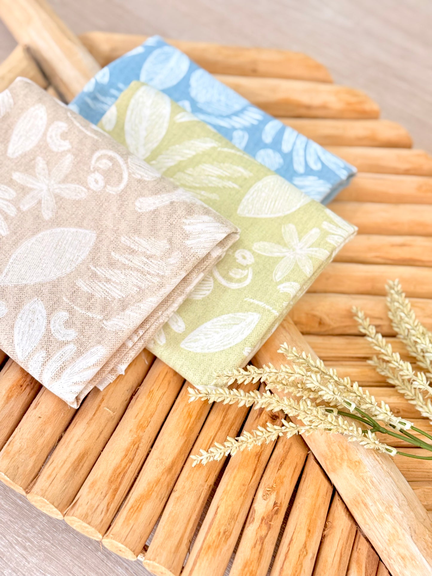 Printed Linen Slub Wild Strokes