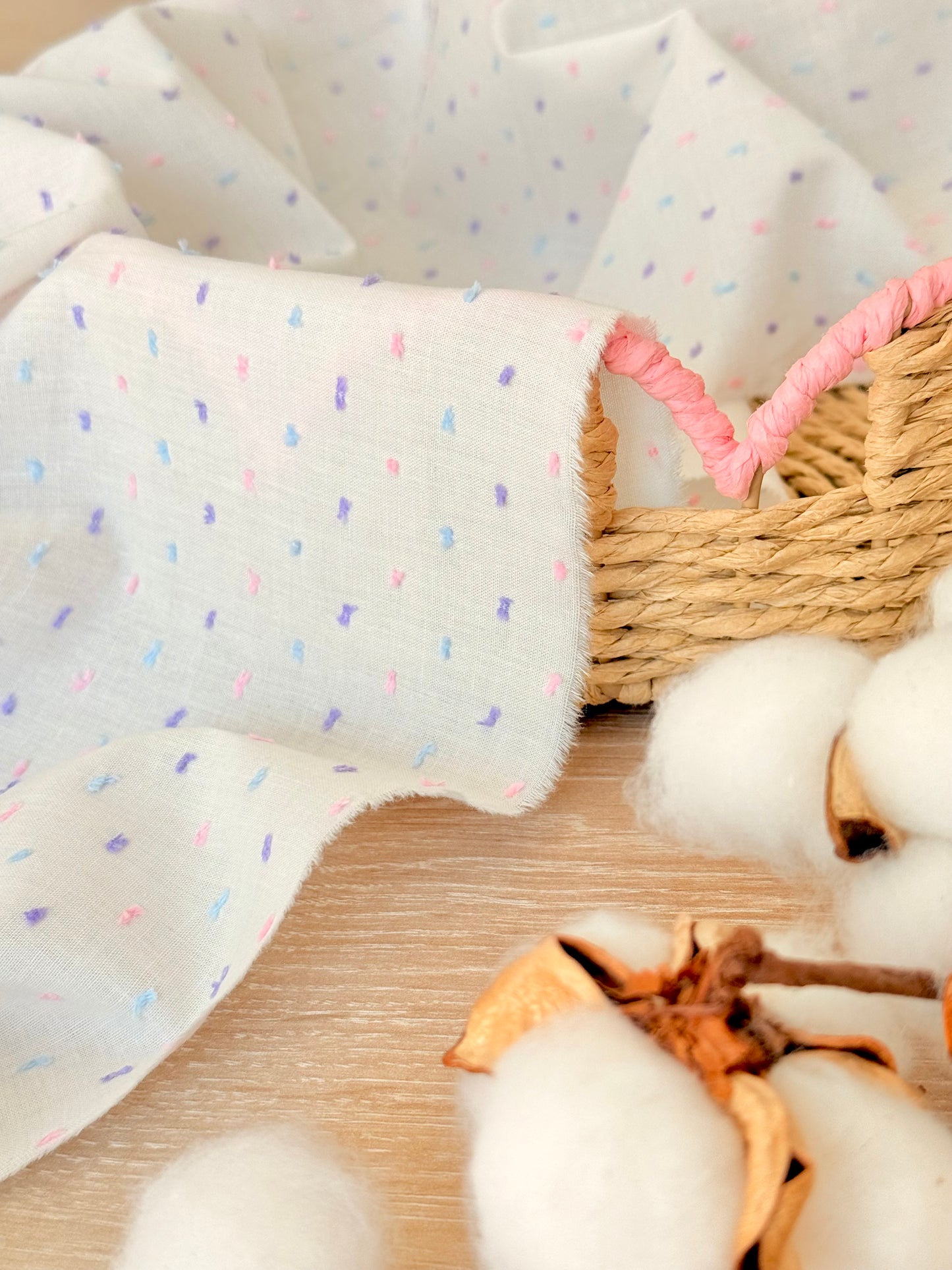 Plumeti Cotton Candy Dots | Algodón Plumeti