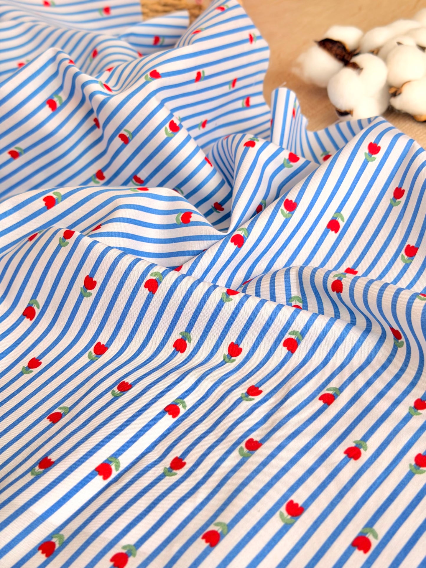 Printed Cotton Tulip Lane