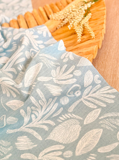 Printed Linen Slub Wild Strokes