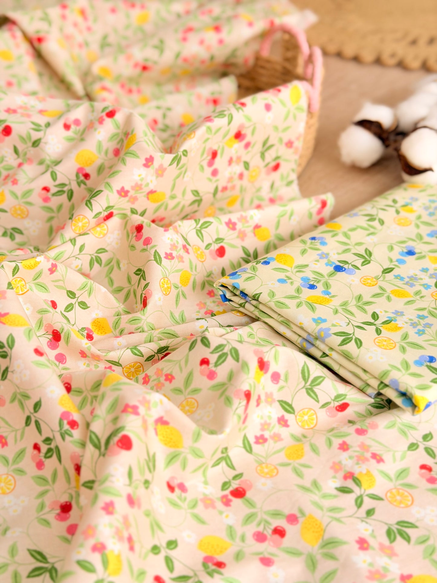 Cotton Twill Citrus Garden