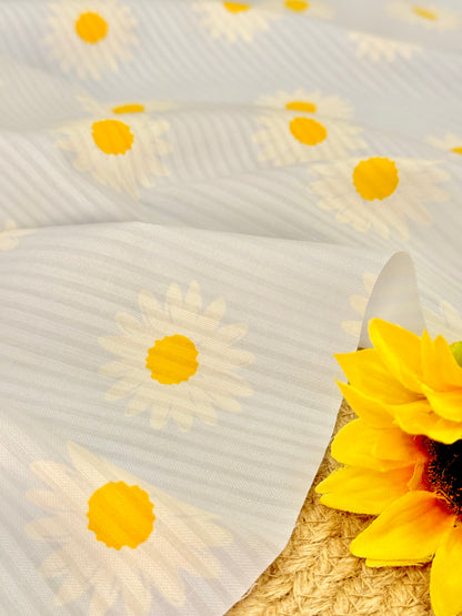 Printed Voile Daisy Daydream