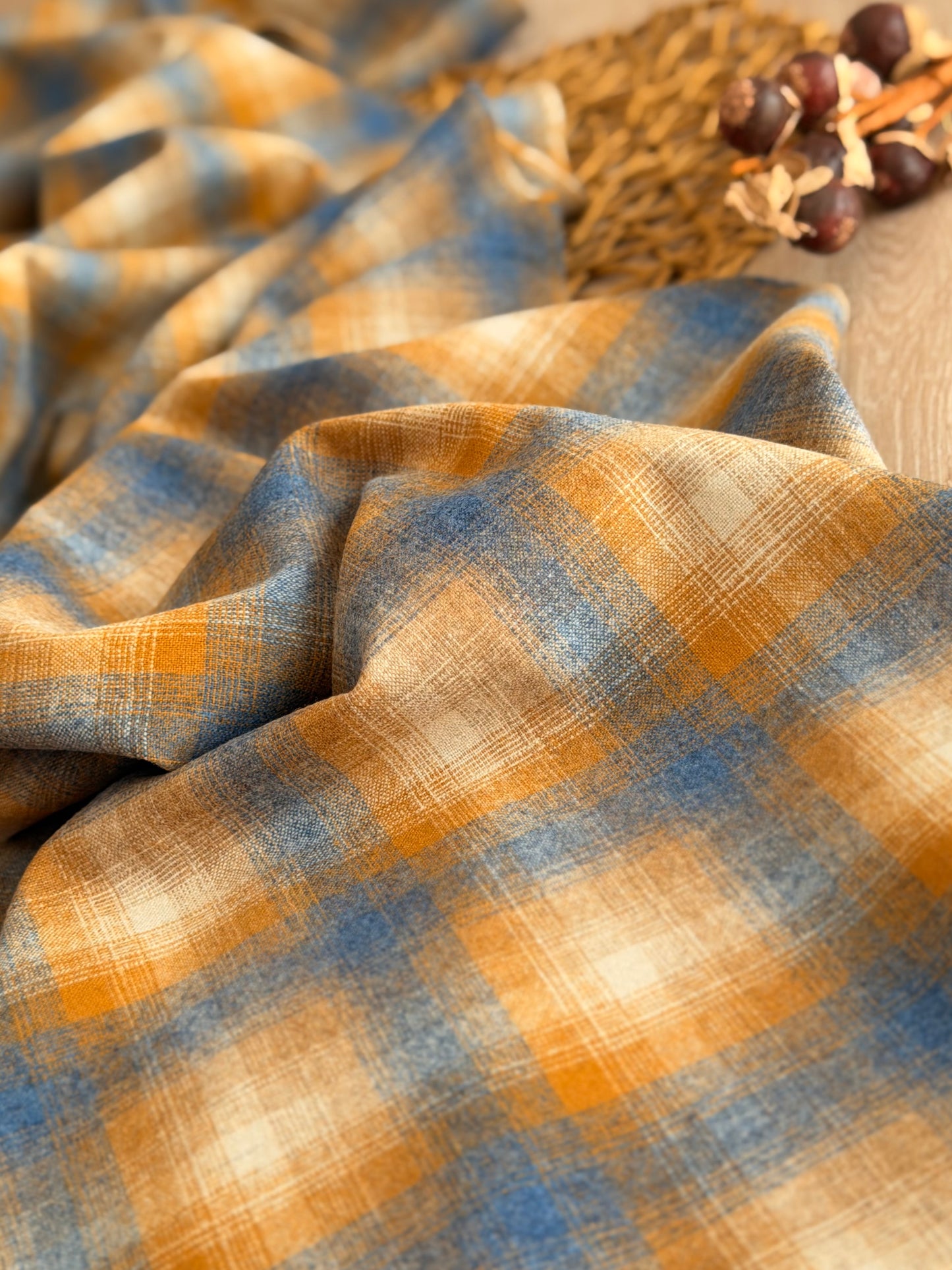 Paño de Lana Autumn Sky Plaid