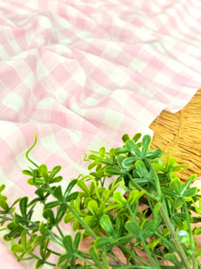 Printed Linen Checks 08