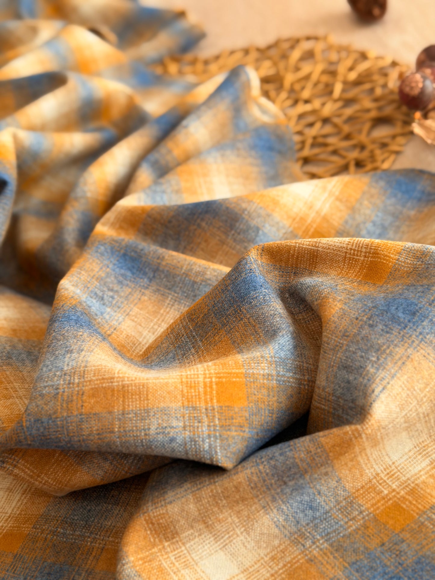Paño de Lana Autumn Sky Plaid