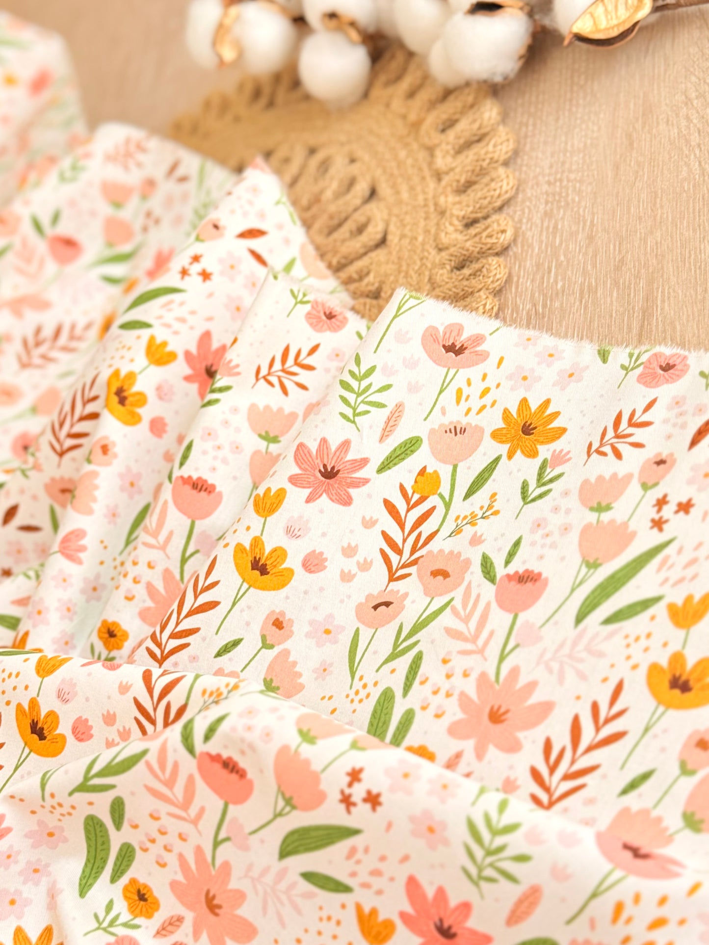 Cotton Twill Golden Bloom