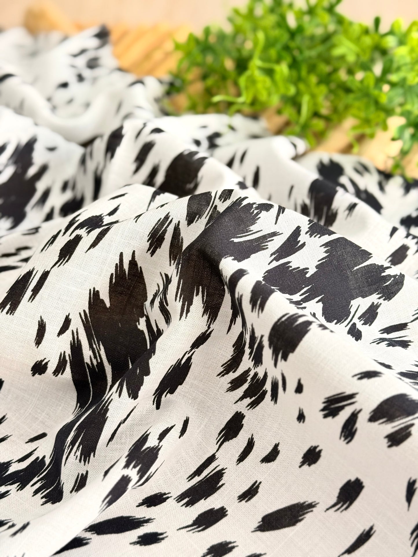 Printed Linen Brushstroke