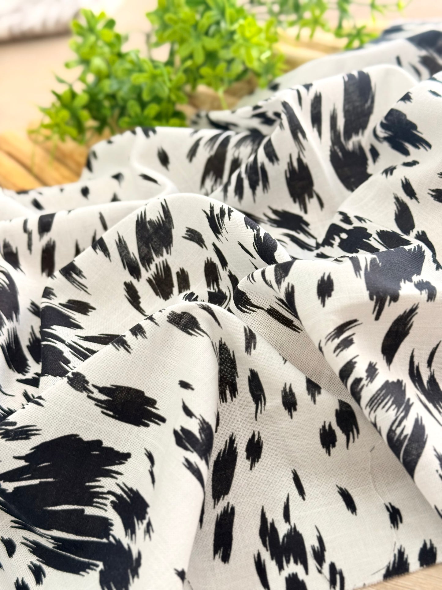 Printed Linen Brushstroke