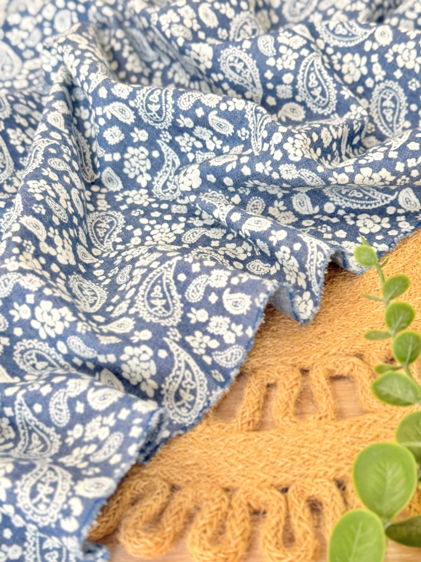 Printed Denim Bandana