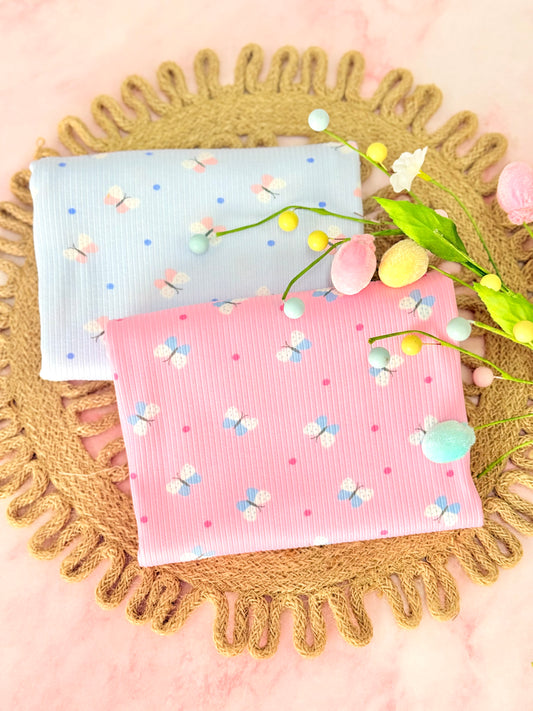Printed Rib Butterfly Whispers