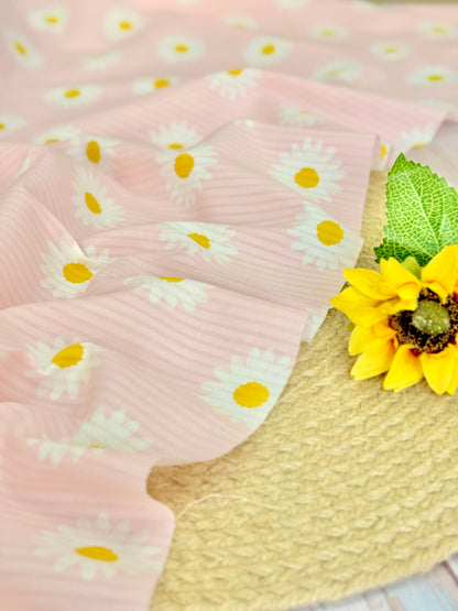 Printed Voile Daisy Daydream
