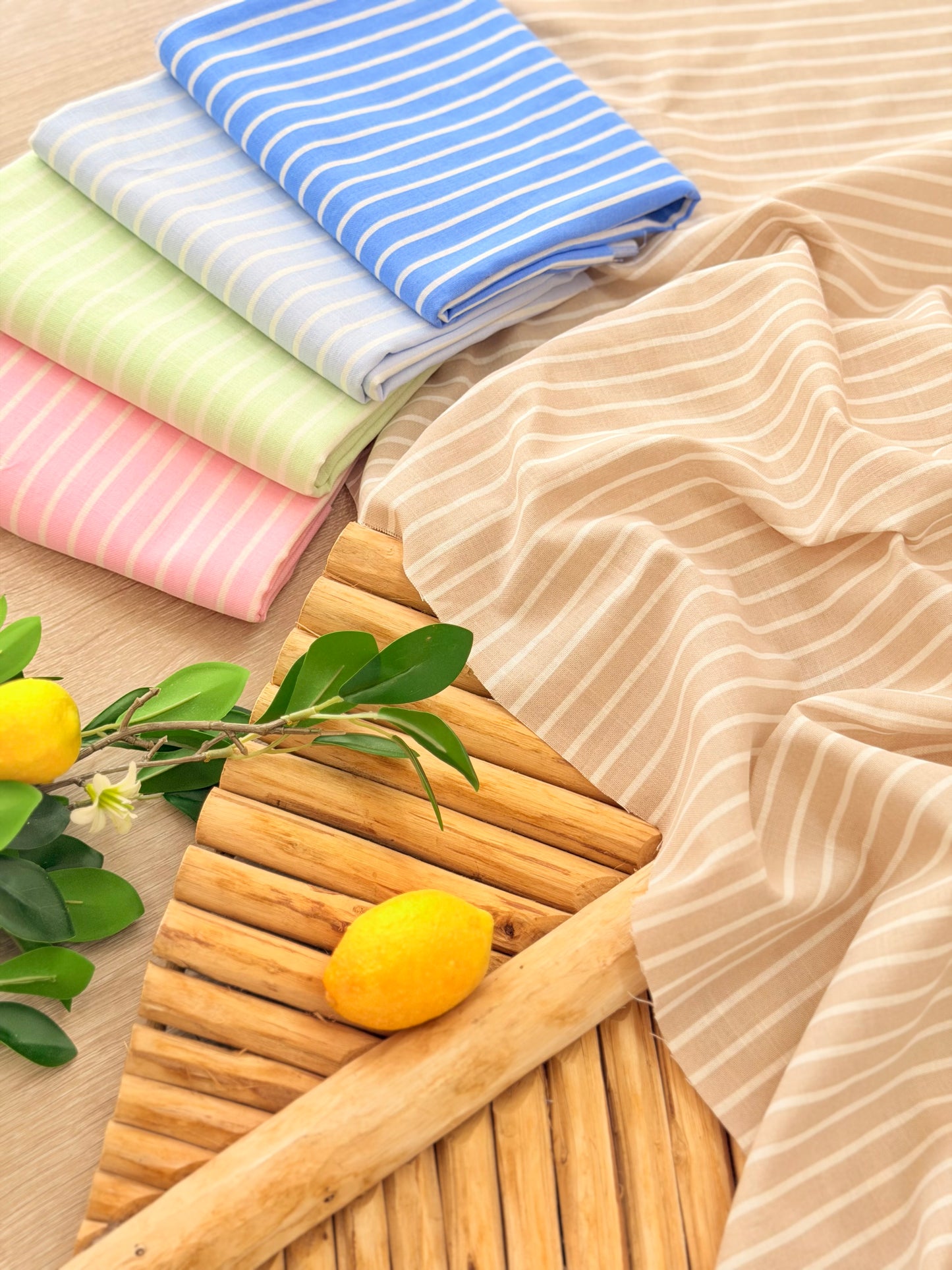 Printed Linen Stripes 19