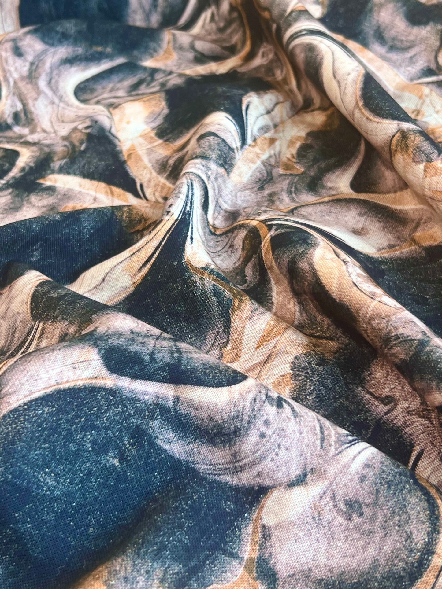 Printed Linen Marbled