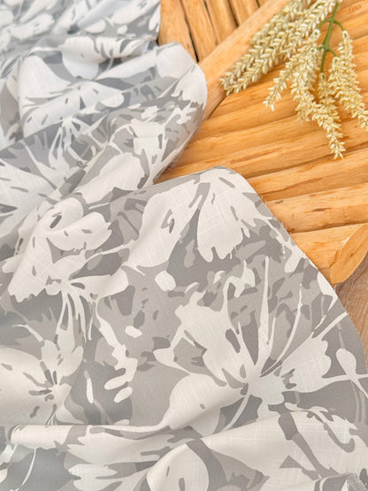 Printed Linen Slub Island Bloom