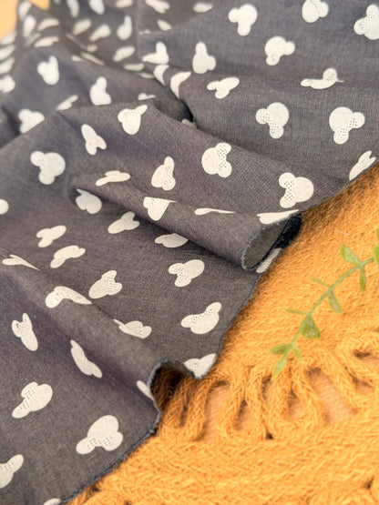 Printed Denim Mini Mouse