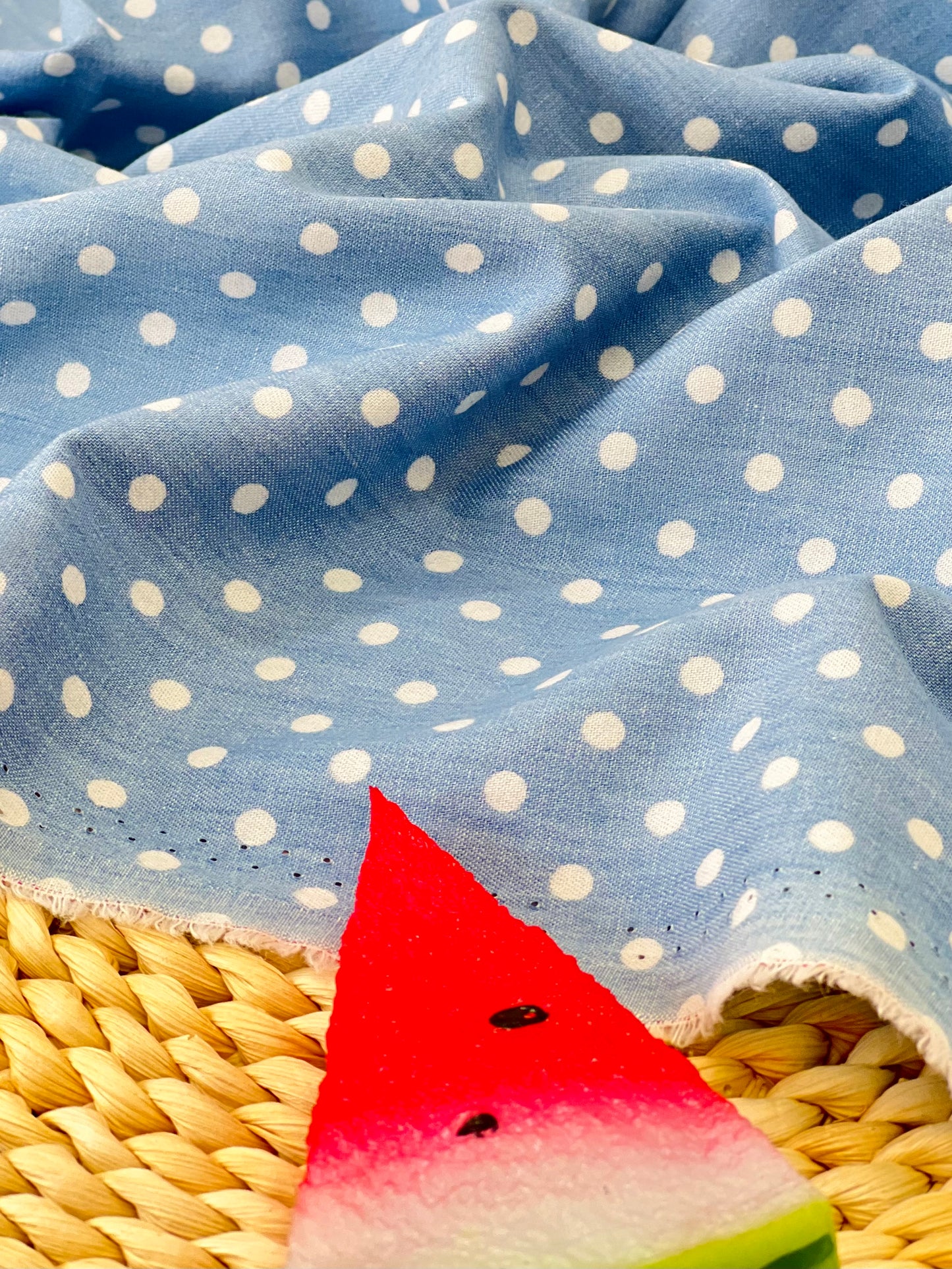 Printed Denim Dots