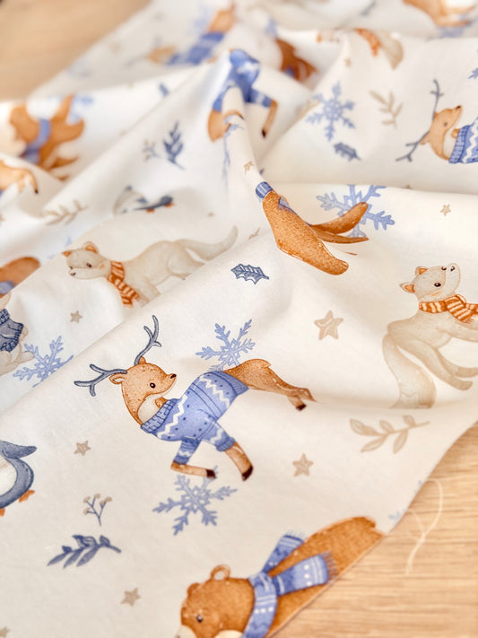 Cotton Twill Winter Friends