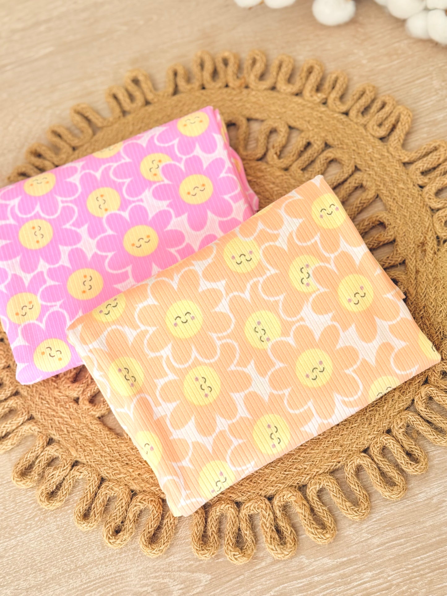 Printed Rib Happy Bloom