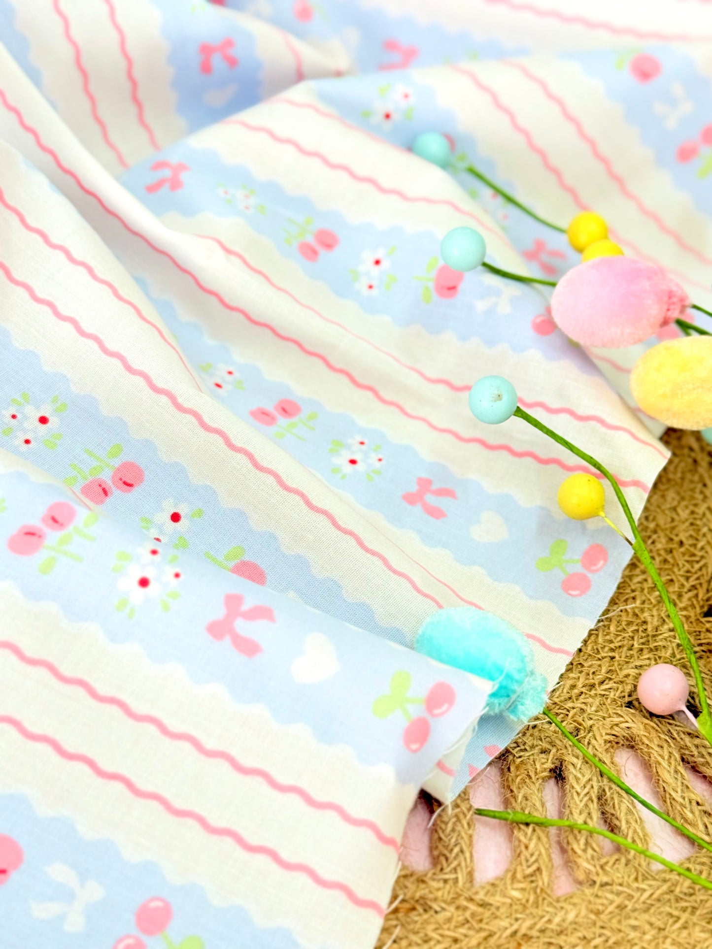 Printed Cotton Sweet Bows