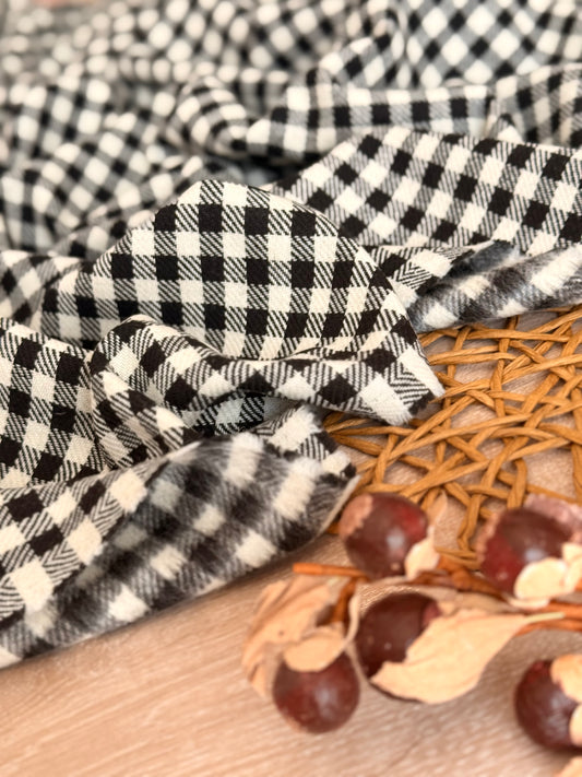 Paño de Lana Classic Gingham Noir