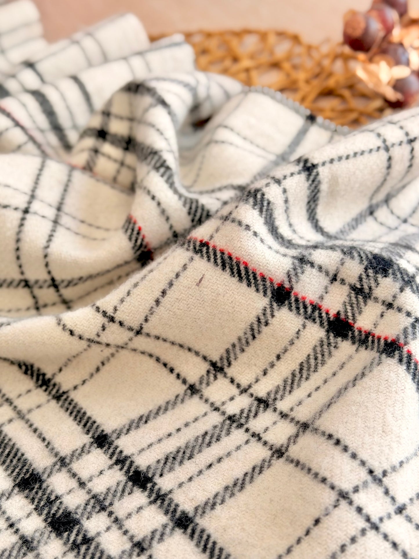 Paño de Lana Snow Windowpane