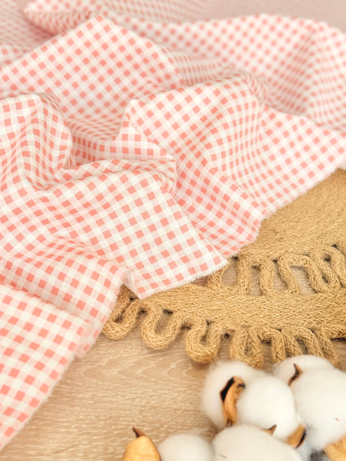 Cotton Twill Pastel Vichy