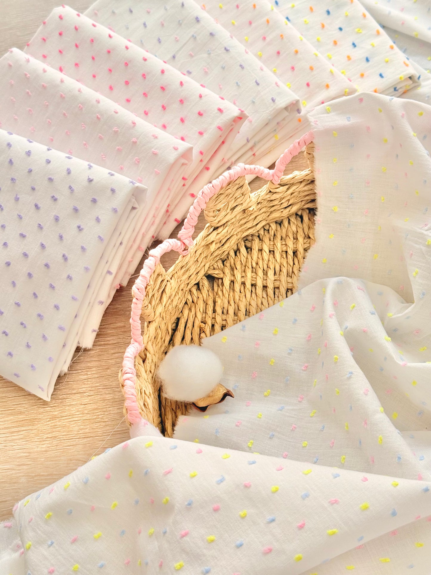 Plumeti Cotton Candy Dots | Algodón Plumeti