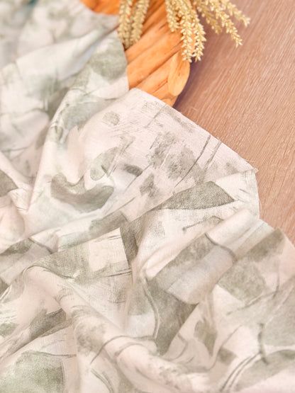 Printed Linen Slub Painter’s Canvas