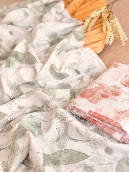 Printed Linen Slub Painter’s Canvas