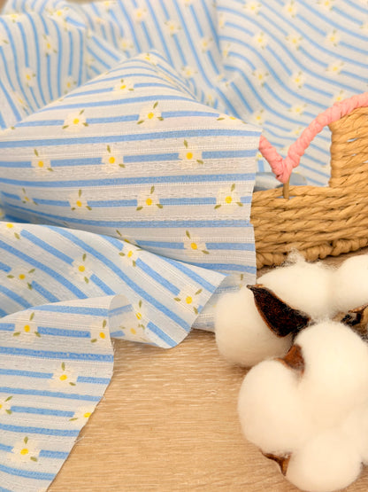 Embroidered Cotton Daisy Lane