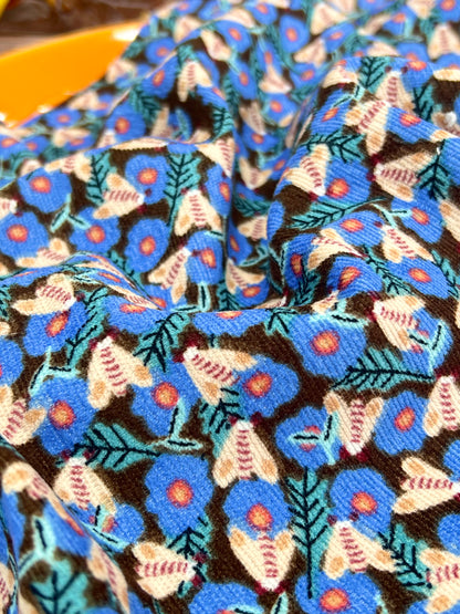 Printed Corduroy Flower 13