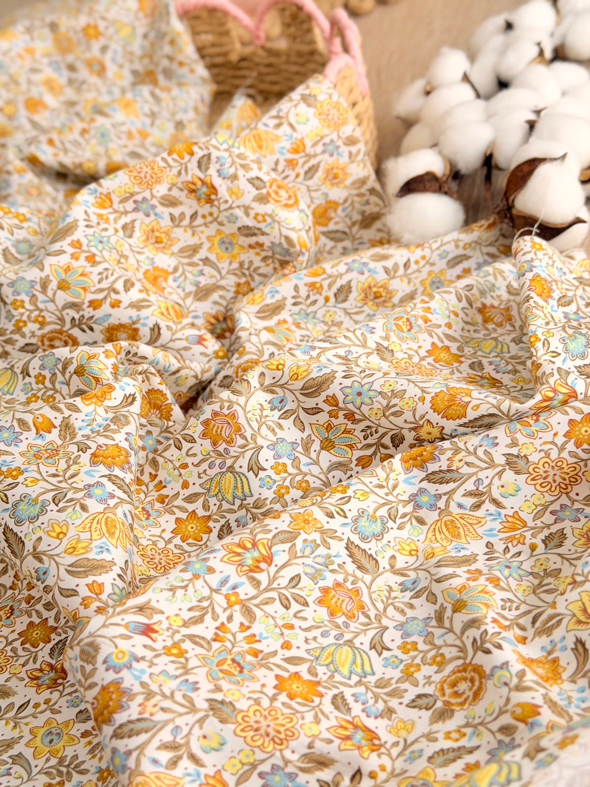 Cotton Twill Autumn Bloom
