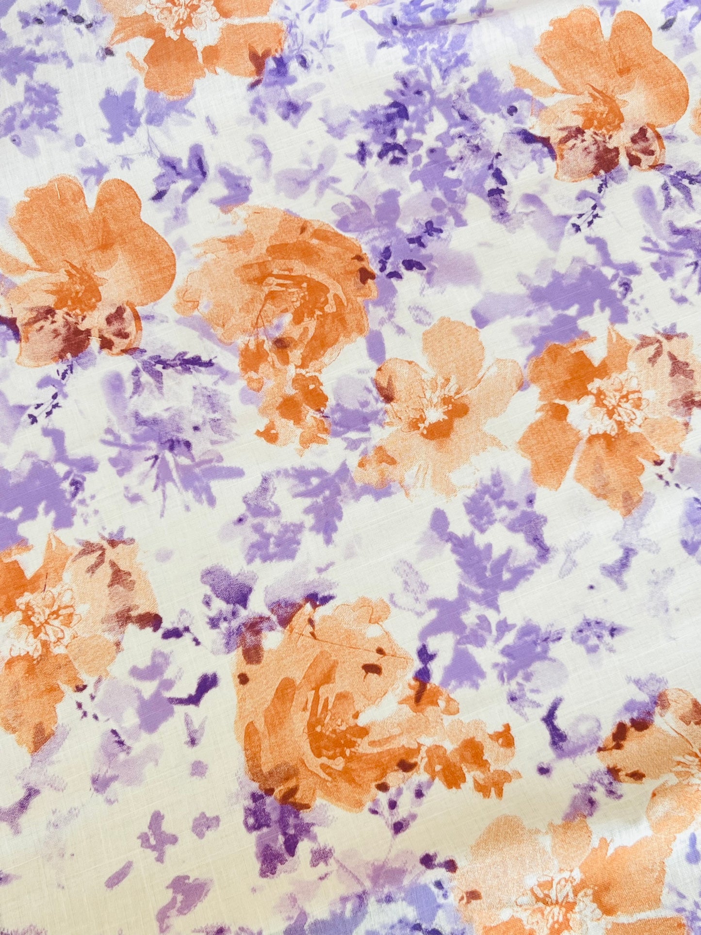 Printed Linen Begonia