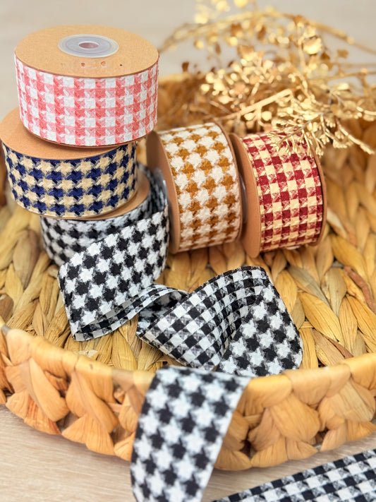 Listón Retro Houndstooth
