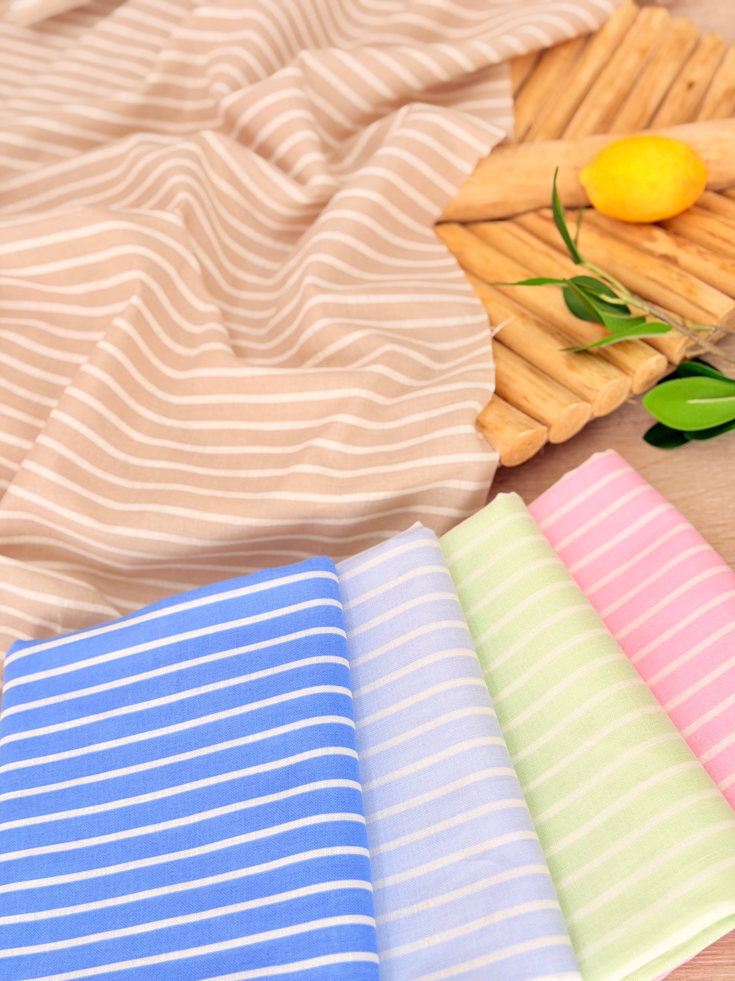 Printed Linen Stripes 19