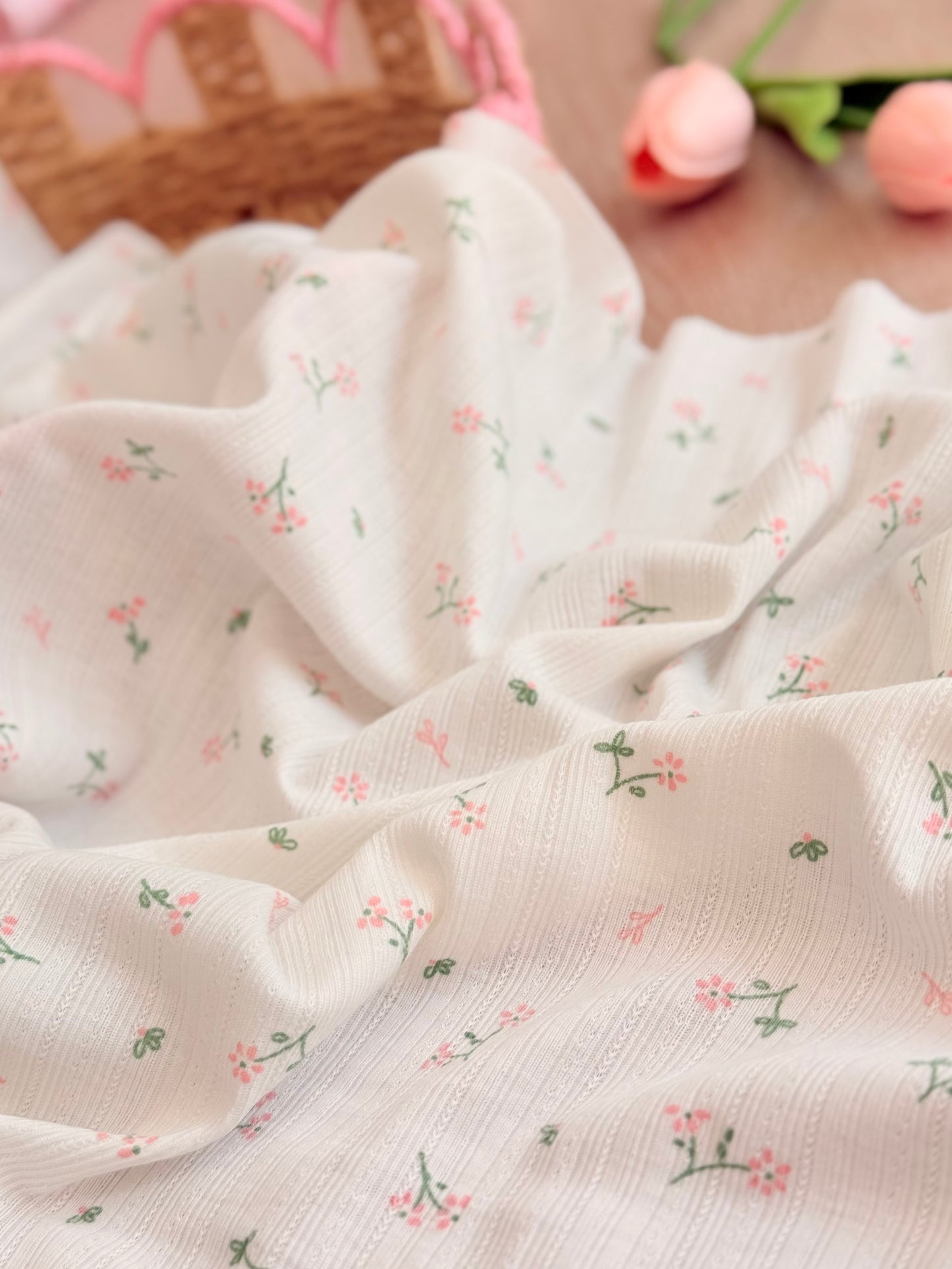 Printed Cotton Jersey Petite Meadow