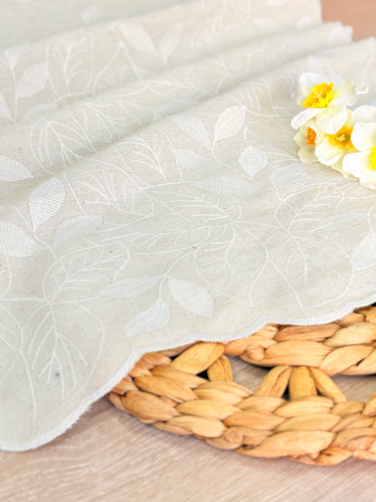 Embroidered Linen Pure Botanica