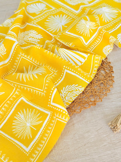 Printed Linen Palm Postcards
