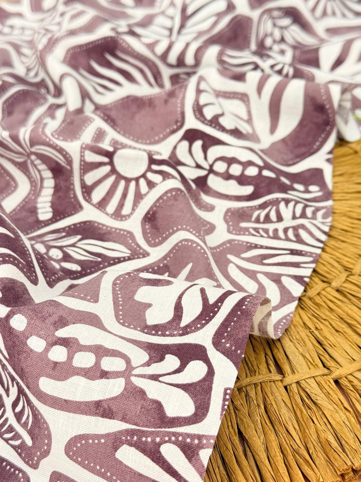 Printed Linen Sahara Tiles