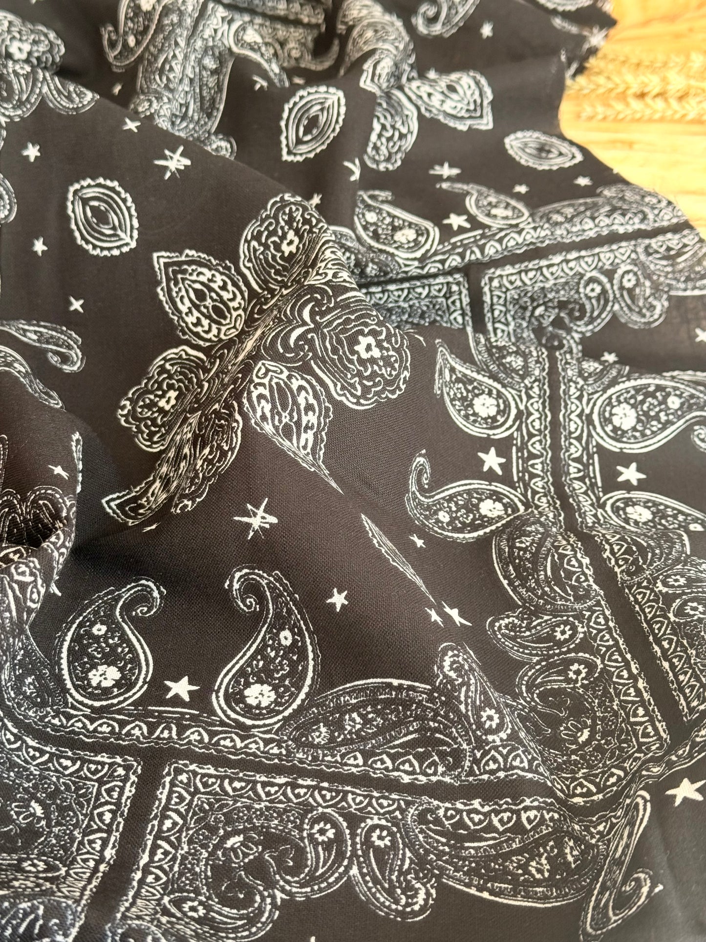 Printed Linen Desert Paisley