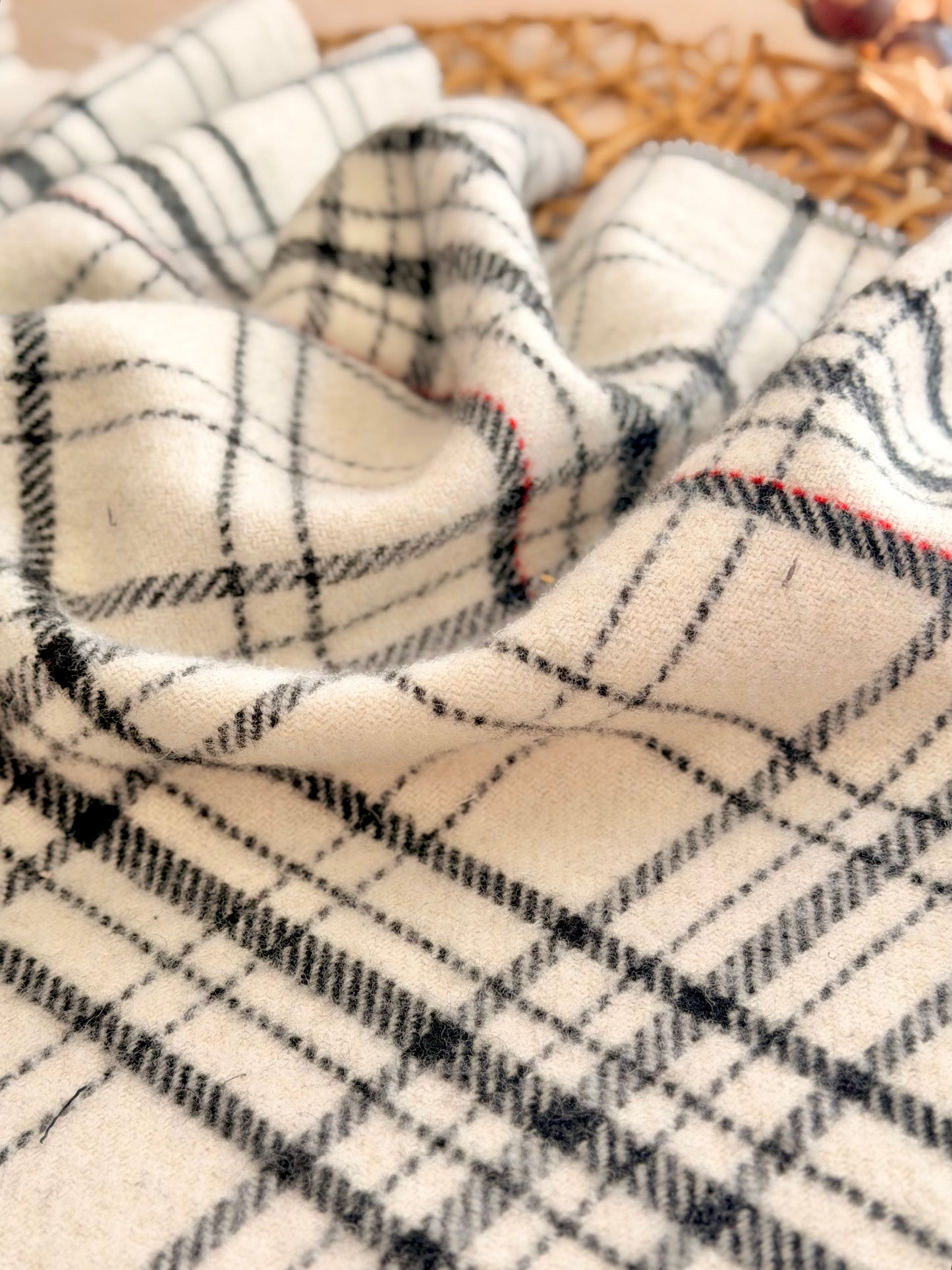 Paño de Lana Snow Windowpane