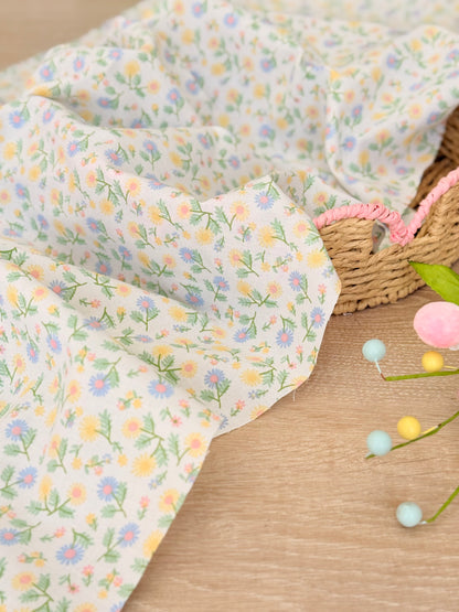 Printed Cotton Pastel Meadow