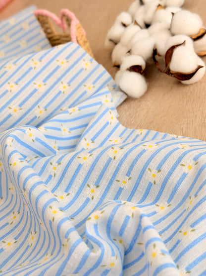 Embroidered Cotton Daisy Lane