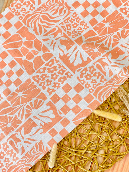 Printed Linen Pastel Mosaic