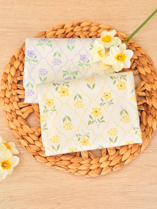 Printed Rib Morning Bloom