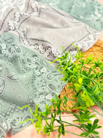 Printed Linen Bandana Bloom
